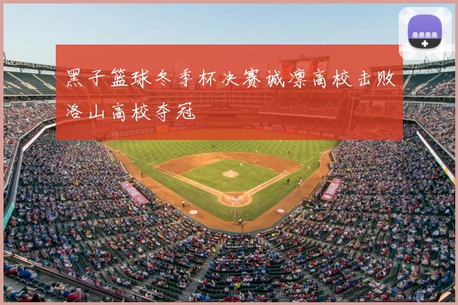 黑子篮球冬季杯决赛诚凛高校击败洛山高校夺冠