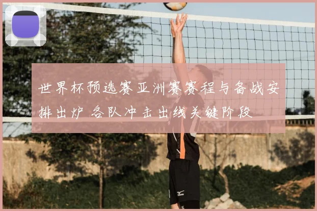 世界杯预选赛亚洲赛赛程与备战安排出炉 各队冲击出线关键阶段